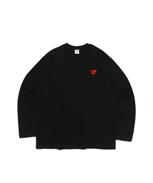 ROA ハートロゴ長袖Tシャツ(ブラック)