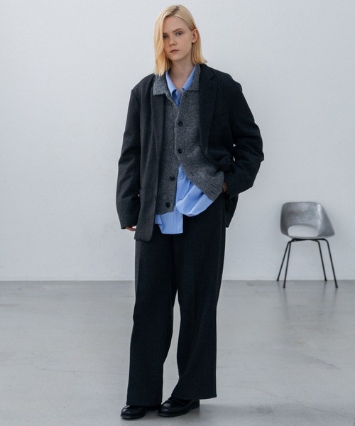 LURAKU(ルラク)の「【LURAKU】Wool Tailored Jacket / ウールテーラードジャケット|SETUP対応(テーラードジャケット・メンズ・ブラウン/ブラック・LARGE/MEDIUM/SMALL)」の6枚目の写真