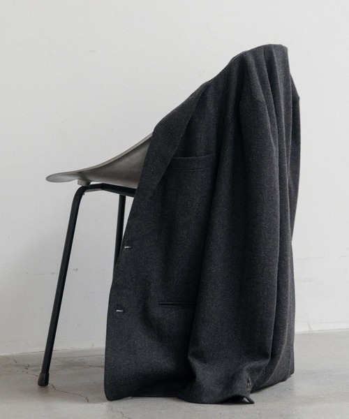 LURAKU(ルラク)の「【LURAKU】Wool Tailored Jacket / ウールテーラードジャケット|SETUP対応(テーラードジャケット・メンズ・ブラウン/ブラック・LARGE/MEDIUM/SMALL)」の7枚目の写真