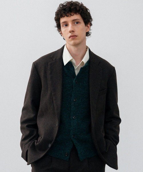 LURAKU(ルラク)の「【LURAKU】Wool Tailored Jacket / ウールテーラードジャケット|SETUP対応(テーラードジャケット・メンズ・ブラウン/ブラック・LARGE/MEDIUM/SMALL)」の8枚目の写真