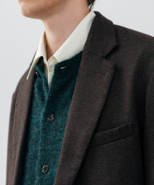 LURAKU(ルラク)の「【LURAKU】Wool Tailored Jacket / ウールテーラードジャケット|SETUP対応(テーラードジャケット・メンズ・ブラウン/ブラック・LARGE/MEDIUM/SMALL)」の12枚目の写真