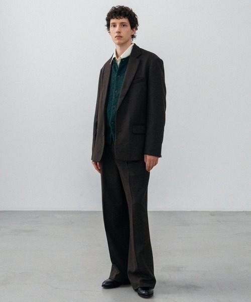 LURAKU(ルラク)の「【LURAKU】Wool Tailored Jacket / ウールテーラードジャケット|SETUP対応(テーラードジャケット・メンズ・ブラウン/ブラック・LARGE/MEDIUM/SMALL)」の15枚目の写真