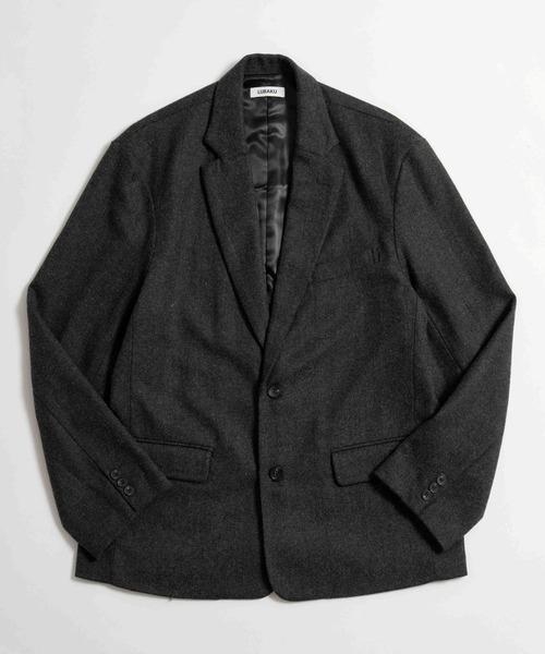 LURAKU(ルラク)の「【LURAKU】Wool Tailored Jacket / ウールテーラードジャケット|SETUP対応(テーラードジャケット・メンズ・ブラウン/ブラック・LARGE/MEDIUM/SMALL)」の18枚目の写真