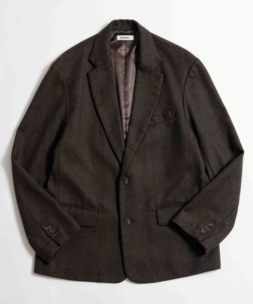 LURAKU(ルラク)の「【LURAKU】Wool Tailored Jacket / ウールテーラードジャケット|SETUP対応(テーラードジャケット・メンズ・ブラウン/ブラック・LARGE/MEDIUM/SMALL)」の20枚目の写真