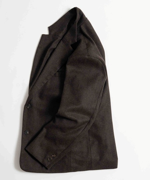 LURAKU(ルラク)の「【LURAKU】Wool Tailored Jacket / ウールテーラードジャケット|SETUP対応(テーラードジャケット・メンズ・ブラウン/ブラック・LARGE/MEDIUM/SMALL)」の21枚目の写真