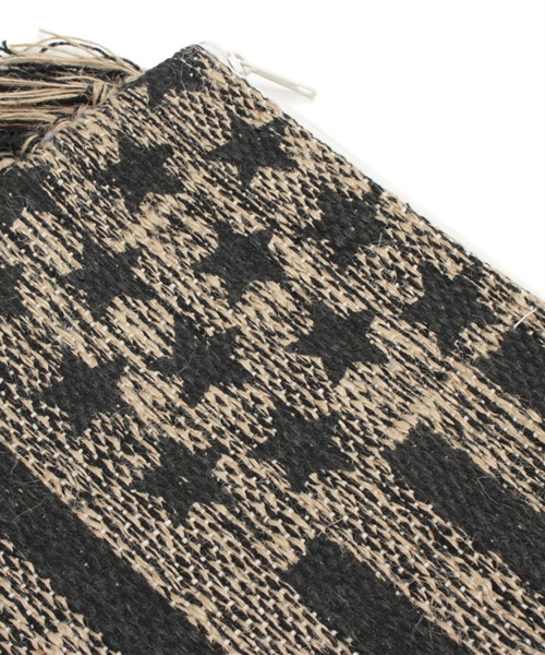 Lilas Campbell（リラキャンベル）の「【Lilas Campbell】 リラキャンベル LP MIX リネン クラッチflags （クラッチバッグ・レディース・ブラック/ホワイト・ONE SIZE）」の6枚目の写真