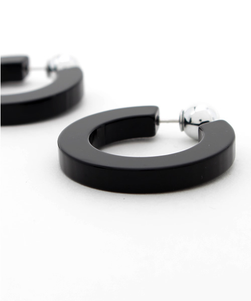 MOUSSY（マウジー）の「HOLE EARRINGS（ピアス（両耳用）・レディース・ブラック/その他/ブラウン系その他・FREE）」の4枚目の写真