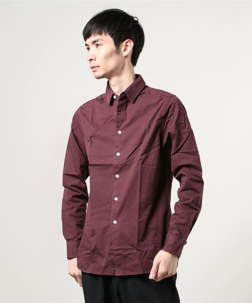 Saturdays NYC(サタデーズ ニューヨークシティ )の「Reed Solid Dress Shirt(シャツ/ブラウス・メンズ・ネイビー/ワイン/ホワイト・S/L/X-SMALL/M/X-LARGE)」の14枚目の写真
