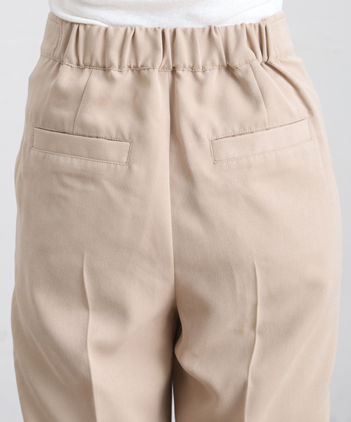 Denime(ドゥニーム)の「ハイウエストテーパードパンツ(その他パンツ・レディース・ベージュ/ブラック系その他・FREE)」の10枚目の写真