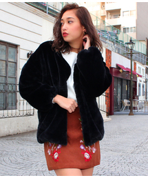 Chille anap | ボアバルーンコート(その他アウター)