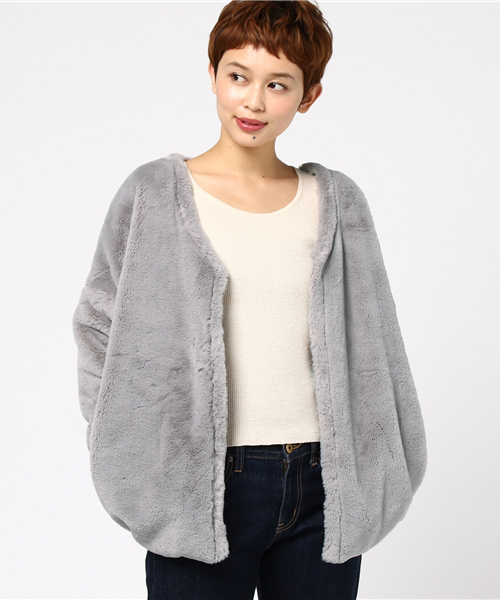 Chille anap（チルアナップ）の「ボアバルーンコート（その他アウター・レディース・ピンク/グレー/ブラック・FREE）」の14枚目の写真