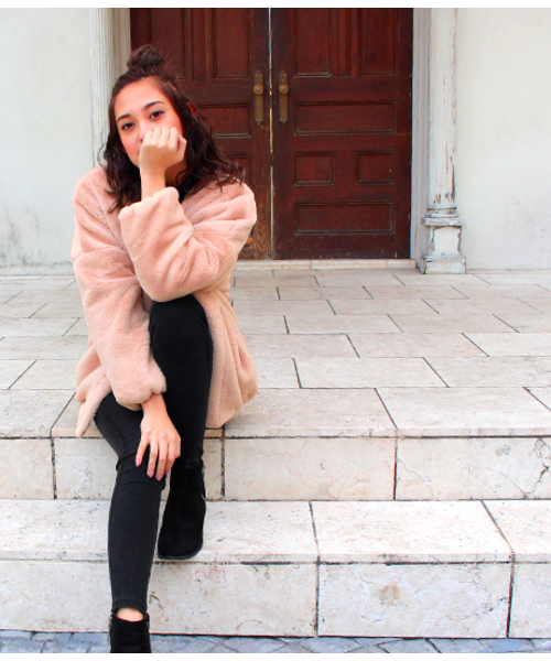 Chille anap（チルアナップ）の「ボアバルーンコート（その他アウター・レディース・ピンク/グレー/ブラック・FREE）」の18枚目の写真