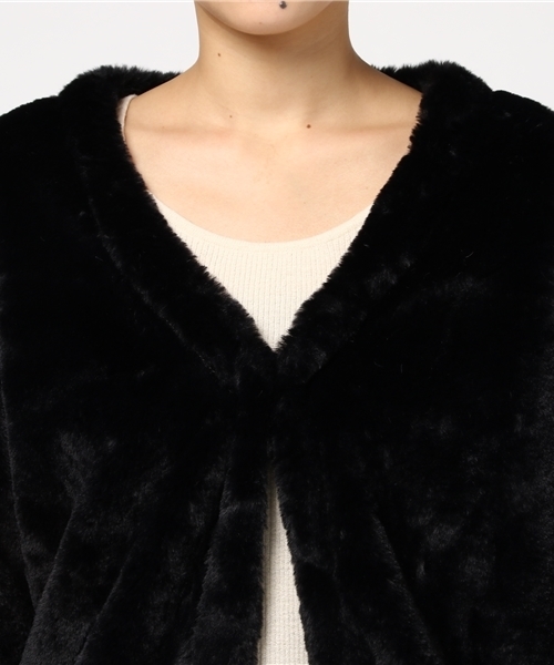 Chille anap（チルアナップ）の「ボアバルーンコート（その他アウター・レディース・ピンク/グレー/ブラック・FREE）」の7枚目の写真