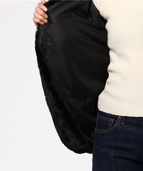 Chille anap（チルアナップ）の「ボアバルーンコート（その他アウター・レディース・ピンク/グレー/ブラック・FREE）」の11枚目の写真