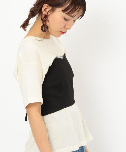 Another Edition（アナザーエディション）の「ﾎﾟﾝﾁ ﾋﾞｽﾁｪ ◆（Tシャツ/カットソー・レディース・ブラック/ベージュ/イエロー・FREE）」の20枚目の写真