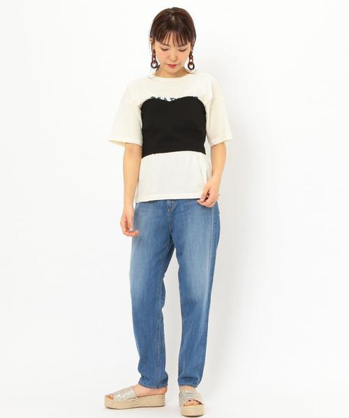 Another Edition（アナザーエディション）の「ﾎﾟﾝﾁ ﾋﾞｽﾁｪ ◆（Tシャツ/カットソー・レディース・ブラック/ベージュ/イエロー・FREE）」の18枚目の写真