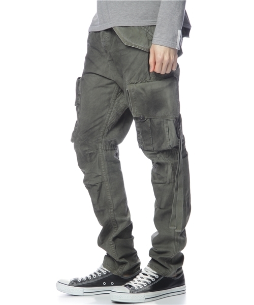 NANO universe（ナノユニバース）の「ダブルフェイスカーゴ       カーゴ（カーゴパンツ・メンズ・カーキ/オリーブ・SMALL/MEDIUM/LARGE）」の3枚目の写真