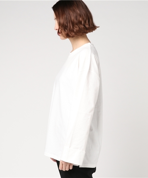 DING（ディング）の「DING/ビッグシルエットスリーブカットソー（Tシャツ/カットソー・レディース・ホワイト/ライトピンク/イエロー/オレンジ・FREE）」の7枚目の写真