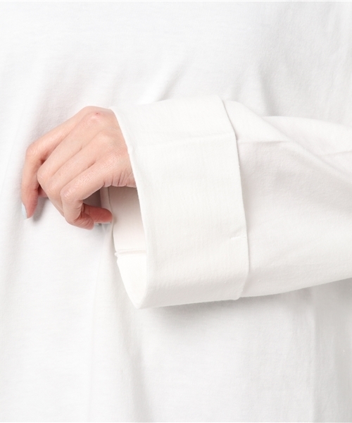 DING（ディング）の「DING/ビッグシルエットスリーブカットソー（Tシャツ/カットソー・レディース・ホワイト/ライトピンク/イエロー/オレンジ・FREE）」の10枚目の写真