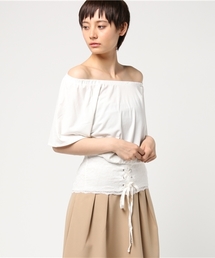 WEGO | WEGO/レースコルセットオフショルカットソー(Tシャツ/カットソー)