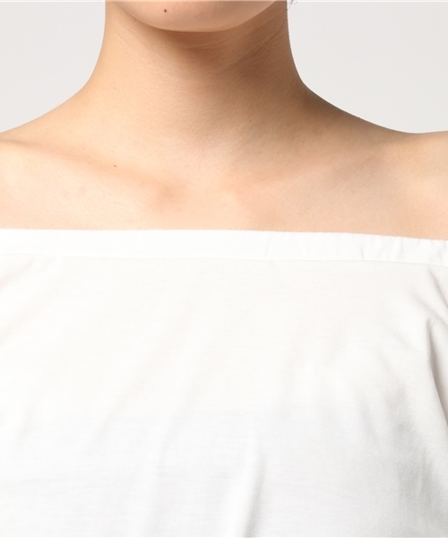 WEGO（ウィゴー）の「WEGO/レースコルセットオフショルカットソー（Tシャツ/カットソー・レディース・ブラック/オフホワイト・FREE）」の6枚目の写真