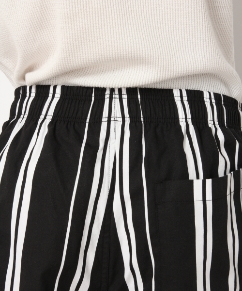 RAGEBLUE（レイジブルー）の「ストライプワイドショーツ/764519（その他パンツ・メンズ・ブラック/ベージュ・MEDIUM/LARGE）」の8枚目の写真