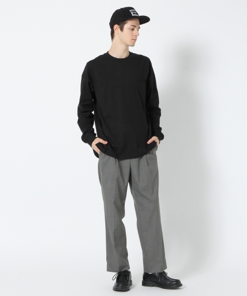 GLOBAL WORK（グローバルワーク）の「リラックスリブロングＴシャツ/764287（Tシャツ/カットソー・メンズ・ブラック/オレンジ/グリーン/ホワイト/ライトブルー・X-LARGE/MEDIUM/SMALL/LARGE）」の10枚目の写真