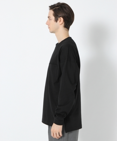 GLOBAL WORK（グローバルワーク）の「リラックスリブロングＴシャツ/764287（Tシャツ/カットソー・メンズ・ブラック/オレンジ/グリーン/ホワイト/ライトブルー・X-LARGE/MEDIUM/SMALL/LARGE）」の7枚目の写真