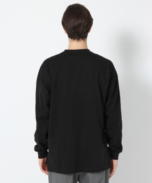 GLOBAL WORK（グローバルワーク）の「リラックスリブロングＴシャツ/764287（Tシャツ/カットソー・メンズ・ブラック/オレンジ/グリーン/ホワイト/ライトブルー・X-LARGE/MEDIUM/SMALL/LARGE）」の9枚目の写真