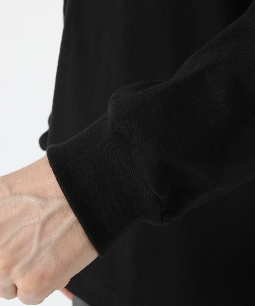 GLOBAL WORK（グローバルワーク）の「リラックスリブロングＴシャツ/764287（Tシャツ/カットソー・メンズ・ブラック/オレンジ/グリーン/ホワイト/ライトブルー・X-LARGE/MEDIUM/SMALL/LARGE）」の8枚目の写真