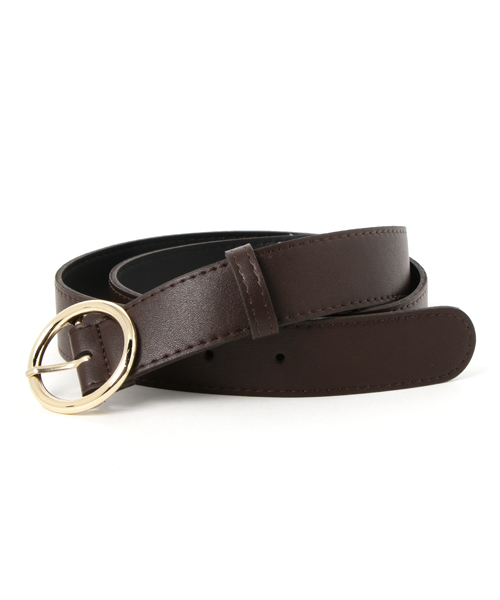 MERLOT（メルロー）の「ゴールドリングベルト4644（ベルト・レディース・ブラック/ブラウン/キャメル・FREE）」の3枚目の写真