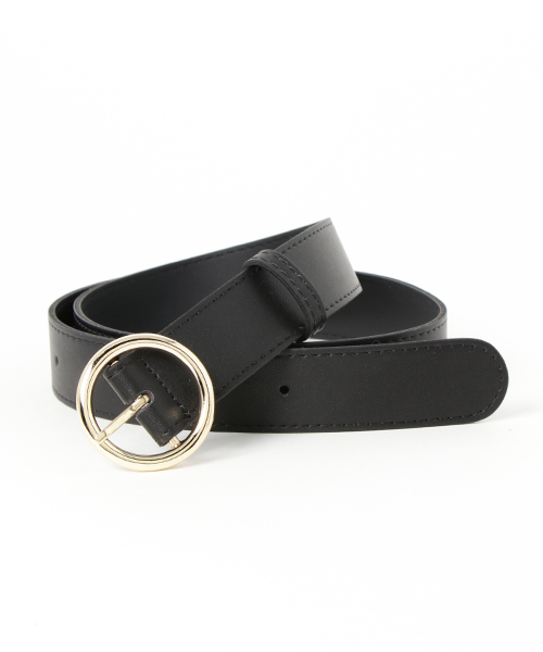 MERLOT（メルロー）の「ゴールドリングベルト4644（ベルト・レディース・ブラック/ブラウン/キャメル・FREE）」の2枚目の写真