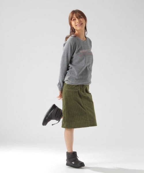 BAYFLOW（ベイフロー）の「BAYFLOW／バックパイルプリントプルオーバー（Tシャツ/カットソー・レディース・ネイビー/ホワイト・MEDIUM/SMALL）」の4枚目の写真