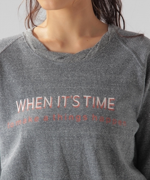 BAYFLOW（ベイフロー）の「BAYFLOW／バックパイルプリントプルオーバー（Tシャツ/カットソー・レディース・ネイビー/ホワイト・MEDIUM/SMALL）」の8枚目の写真