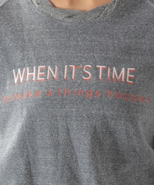 BAYFLOW（ベイフロー）の「BAYFLOW／バックパイルプリントプルオーバー（Tシャツ/カットソー・レディース・ネイビー/ホワイト・MEDIUM/SMALL）」の11枚目の写真