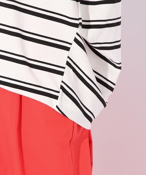 niko and...(ニコアンド)の「TRポリウレタン機能付きVネックプルオーバー(シャツ/ブラウス・レディース・ホワイト/ブラック/その他1/その他2/その他3/ピンク・LARGE/MEDIUM)」の8枚目の写真