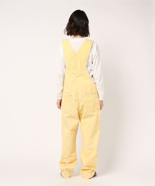 OLD BETTY'S（オールドベティーズ）の「Canvas Damage Overall/キャンバス ダメージ オーバーオール（サロペット/オーバーオール・レディース・アイボリー/カーキ・FREE）」の4枚目の写真
