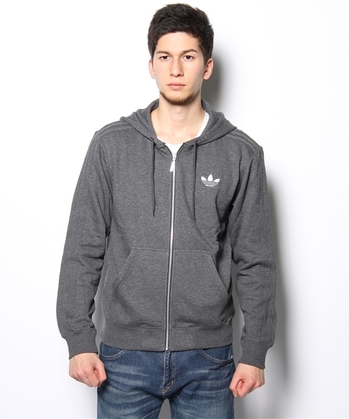 adidas Originals（アディダスオリジナルス）の「2013 adidas SPO HOODED FLOC フード パーカ（パーカー・メンズ・グレー/ブラック・SMALL/MEDIUM/LARGE/X-LARGE）」の3枚目の写真