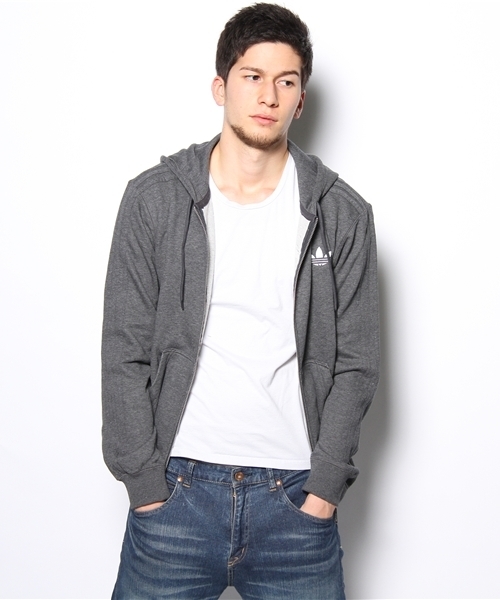 adidas Originals（アディダスオリジナルス）の「2013 adidas SPO HOODED FLOC フード パーカ（パーカー・メンズ・グレー/ブラック・SMALL/MEDIUM/LARGE/X-LARGE）」の6枚目の写真