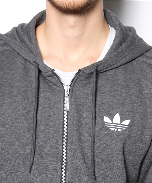 adidas Originals（アディダスオリジナルス）の「2013 adidas SPO HOODED FLOC フード パーカ（パーカー・メンズ・グレー/ブラック・SMALL/MEDIUM/LARGE/X-LARGE）」の7枚目の写真