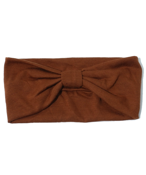 mystic（ミスティック）の「リボンターバン（ヘアバンド・レディース・ベージュ/チャコールグレー/ミント/ブラウン/ブラック/グレー・ﾌﾘ-）」の5枚目の写真