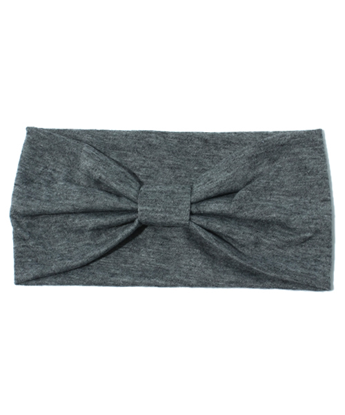 mystic（ミスティック）の「リボンターバン（ヘアバンド・レディース・ベージュ/チャコールグレー/ミント/ブラウン/ブラック/グレー・ﾌﾘ-）」の4枚目の写真