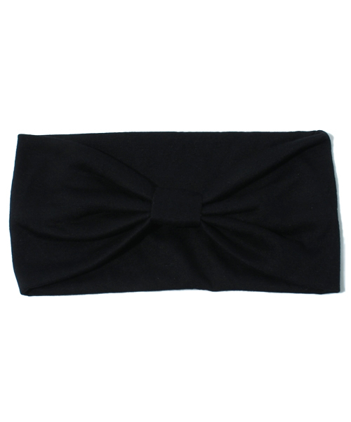 mystic（ミスティック）の「リボンターバン（ヘアバンド・レディース・ベージュ/チャコールグレー/ミント/ブラウン/ブラック/グレー・ﾌﾘ-）」の2枚目の写真