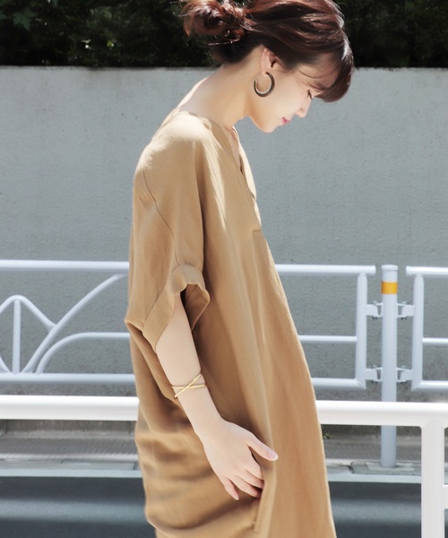 JOURNAL STANDARD（ジャーナルスタンダード）の「《WEB限定》JS+eVIS麻ワンピース◆（ワンピース・レディース・ベージュ/カーキ/ネイビー・FREE）」の21枚目の写真