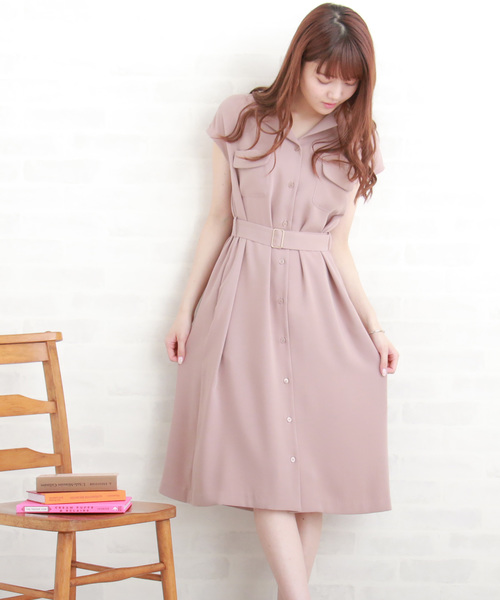 N.（N. Natural Beauty Basic）（エヌエヌナチュラルビューティーベーシック）の「ノースリーブスキッパー羽織りワンピース（ワンピース・レディース・ネイビー/グリーン/ベージュ・MEDIUM）」の2枚目の写真