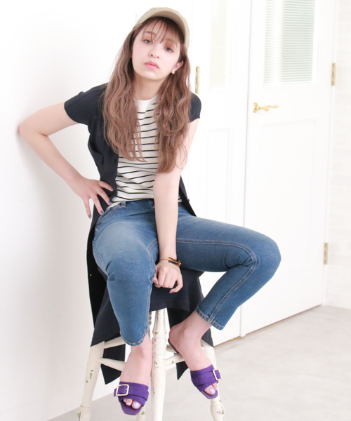 N.（N. Natural Beauty Basic）（エヌエヌナチュラルビューティーベーシック）の「ノースリーブスキッパー羽織りワンピース（ワンピース・レディース・ネイビー/グリーン/ベージュ・MEDIUM）」の16枚目の写真