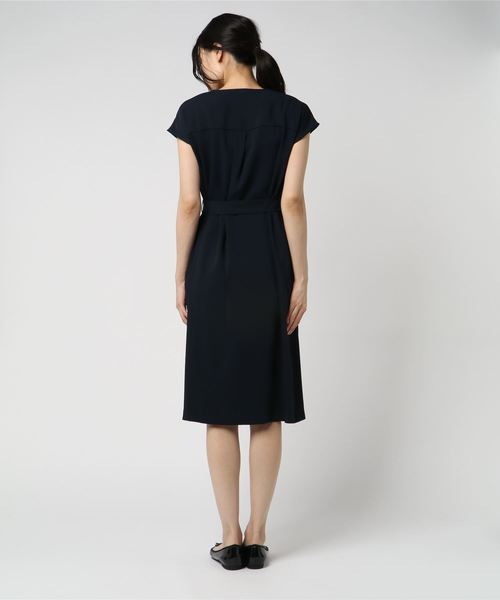 N.（N. Natural Beauty Basic）（エヌエヌナチュラルビューティーベーシック）の「ノースリーブスキッパー羽織りワンピース（ワンピース・レディース・ネイビー/グリーン/ベージュ・MEDIUM）」の5枚目の写真