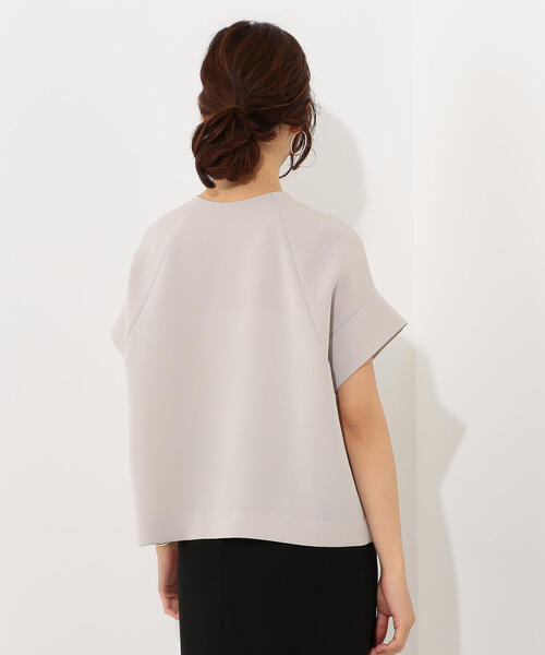 Jewel Changes（ジュエルチェンジズ）の「【EMMEL REFINES】SMF PE/TA Wクロス 2WAY プルオーバー（シャツ/ブラウス・レディース・ブラック/ダークグリーン/ライトグレー・FREE）」の15枚目の写真