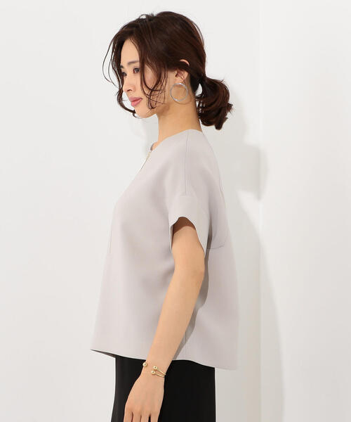 Jewel Changes（ジュエルチェンジズ）の「【EMMEL REFINES】SMF PE/TA Wクロス 2WAY プルオーバー（シャツ/ブラウス・レディース・ブラック/ダークグリーン/ライトグレー・FREE）」の17枚目の写真