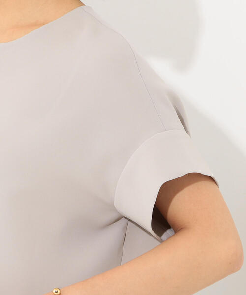 Jewel Changes（ジュエルチェンジズ）の「【EMMEL REFINES】SMF PE/TA Wクロス 2WAY プルオーバー（シャツ/ブラウス・レディース・ブラック/ダークグリーン/ライトグレー・FREE）」の5枚目の写真